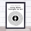 Jimmy Radcliffe Long After Tonight Is All Over Vinyl Record Song Lyric Print