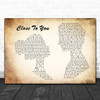 Maxi Priest Close To You Man Lady Couple Song Lyric Music Wall Art Print