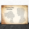 Michael Jackson I Just Can't Stop Loving You Man Lady Couple Song Lyric Music Wall Art Print