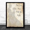 John Cougar Ain't Even Done With The Night Man Lady Dancing Song Lyric Print