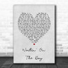 John Mayer Waitin' on the Day Grey Heart Song Lyric Print