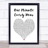 John Miles One Minute Every Hour White Heart Song Lyric Print