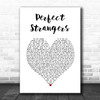 Jonas Blue Perfect Strangers White Heart Song Lyric Print