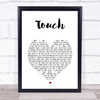 Jonny Lang Touch White Heart Song Lyric Print