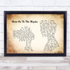 Richard Marx Hold On To The Nights Man Lady Couple Song Lyric Music Wall Art Print