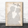 Journey Open Arms Man Lady Bride Groom Wedding Song Lyric Print