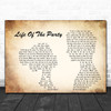Shawn Mendes Life Of The Party Man Lady Couple Song Lyric Music Wall Art Print