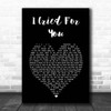 Katie Melua I Cried For You Black Heart Song Lyric Print