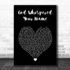 Keith Urban God Whispered Your Name Black Heart Song Lyric Print