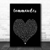 Kelly Rowland ft. David Guetta Commander Black Heart Song Lyric Print