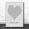 Kelly Rowland ft. David Guetta Commander Grey Heart Song Lyric Print
