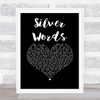 Ken Boothe Silver Words Black Heart Song Lyric Print