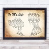 The Beatles In my life Man Lady Couple Song Lyric Music Wall Art Print