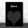 Keyshia Cole Love Black Heart Song Lyric Print