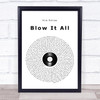 Kim Petras Blow It All Vinyl Record Song Lyric Print