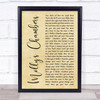 Kings Of Leon Molly's Chambers Rustic Script Song Lyric Print