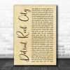 Kiss Detroit Rock City Rustic Script Song Lyric Print