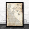 Kiss Nothing Can Keep Me From You Man Lady Dancing Song Lyric Print