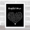 Kj Apa Right Here Black Heart Song Lyric Print