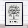 Kutless It Is Well Music Script Tree Song Lyric Print