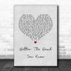 Kylie Minogue Better The Devil You Know Grey Heart Song Lyric Print