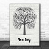 Lauren Daigle You Say Music Script Tree Song Lyric Print