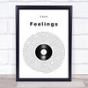 Lauv Feelings Vinyl Record Song Lyric Print