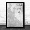 LeAnn Rimes You Light Up My Life Grey Man Lady Dancing Song Lyric Print