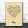 Lee Brice Boy Vintage Heart Song Lyric Print