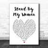 Lenny Kravitz Stand By My Woman White Heart Song Lyric Print