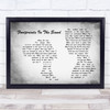 Leona Lewis Footprints In The Sand Man Lady Couple Grey Song Lyric Print