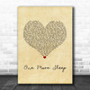 Leona Lewis One More Sleep Vintage Heart Song Lyric Print