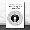 Les Reed and Barry Mason Marching On Together Vinyl Record Song Lyric Print