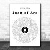 Little Mix Joan of Arc Vinyl Record Song Lyric Print