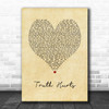 Lizzo Truth Hurts Vintage Heart Song Lyric Print