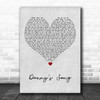 Loggins and Messina Danny's Song Grey Heart Song Lyric Print