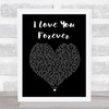 Logic I Love You Forever Black Heart Song Lyric Print