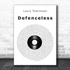 Louis Tomlinson Defenceless Vinyl Record Song Lyric Print