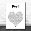 Luke Sital-Singh Pure White Heart Song Lyric Print