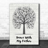 Luther Vandross Dance With My Father Music Script Tree Song Lyric Print