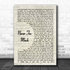 Luther Vandross Never Too Much Vintage Script Song Lyric Print
