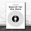 M People Search for the Hero Vinyl Record Song Lyric Print