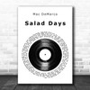 Mac DeMarco Salad Days Vinyl Record Song Lyric Print