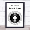 Mac DeMarco Salad Days Vinyl Record Song Lyric Print