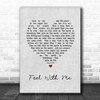 Mary Lambert Feel With Me Grey Heart Song Lyric Print