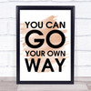 Watercolour Fleetwood Mac You Can Go Your Own Way Song Lyric Music Wall Art Print