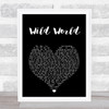 Maxi Priest Wild World Black Heart Song Lyric Print