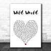 Maxi Priest Wild World White Heart Song Lyric Print