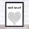 Maxi Priest Wild World White Heart Song Lyric Print