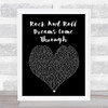 Meat Loaf Rock And Roll Dreams Come Through Black Heart Song Lyric Print